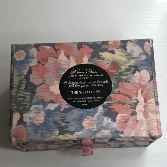 80sVintage Fabric Covered Renner Davis Storage Box - Picture 9 of 12